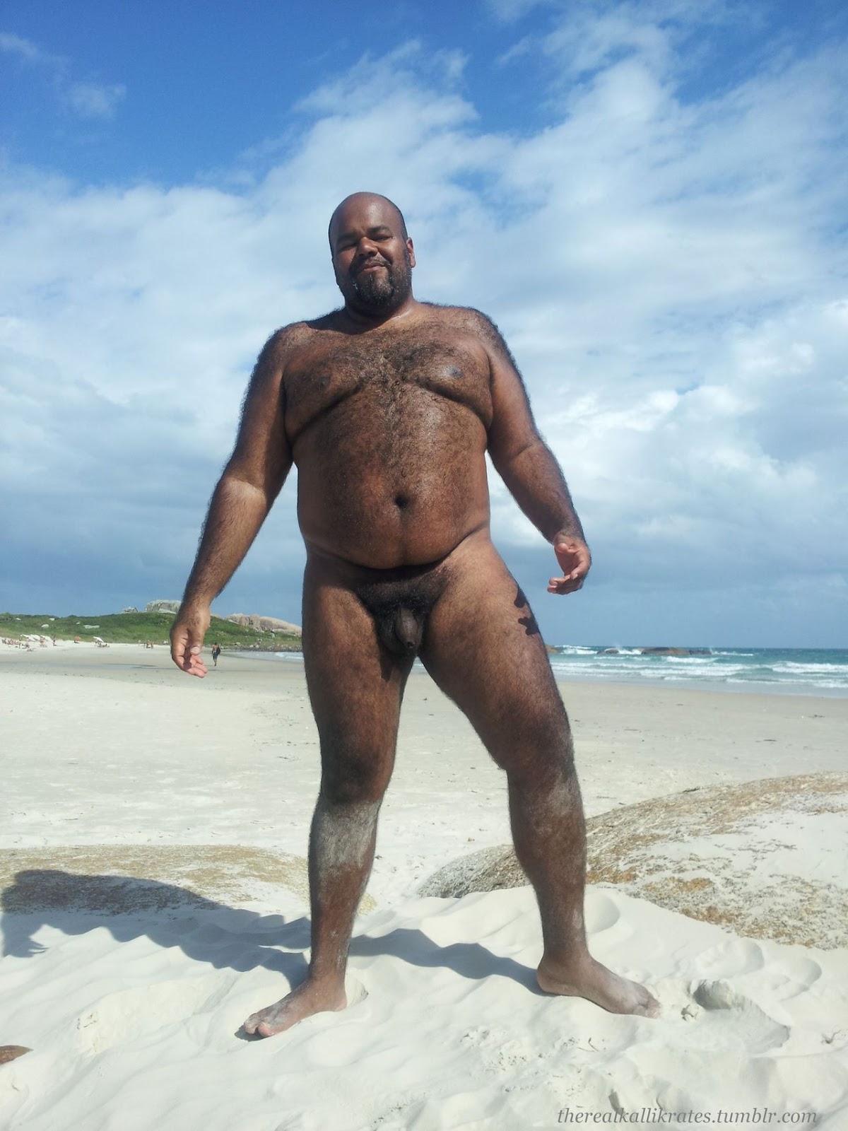 Black chubby man